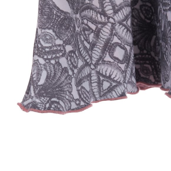 y2k Reversible Lettuce Hem Skirt - Picture 2 of 4